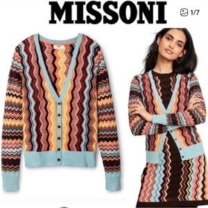 NWT Missoni for Target Zig Zag Button Down Cardigan